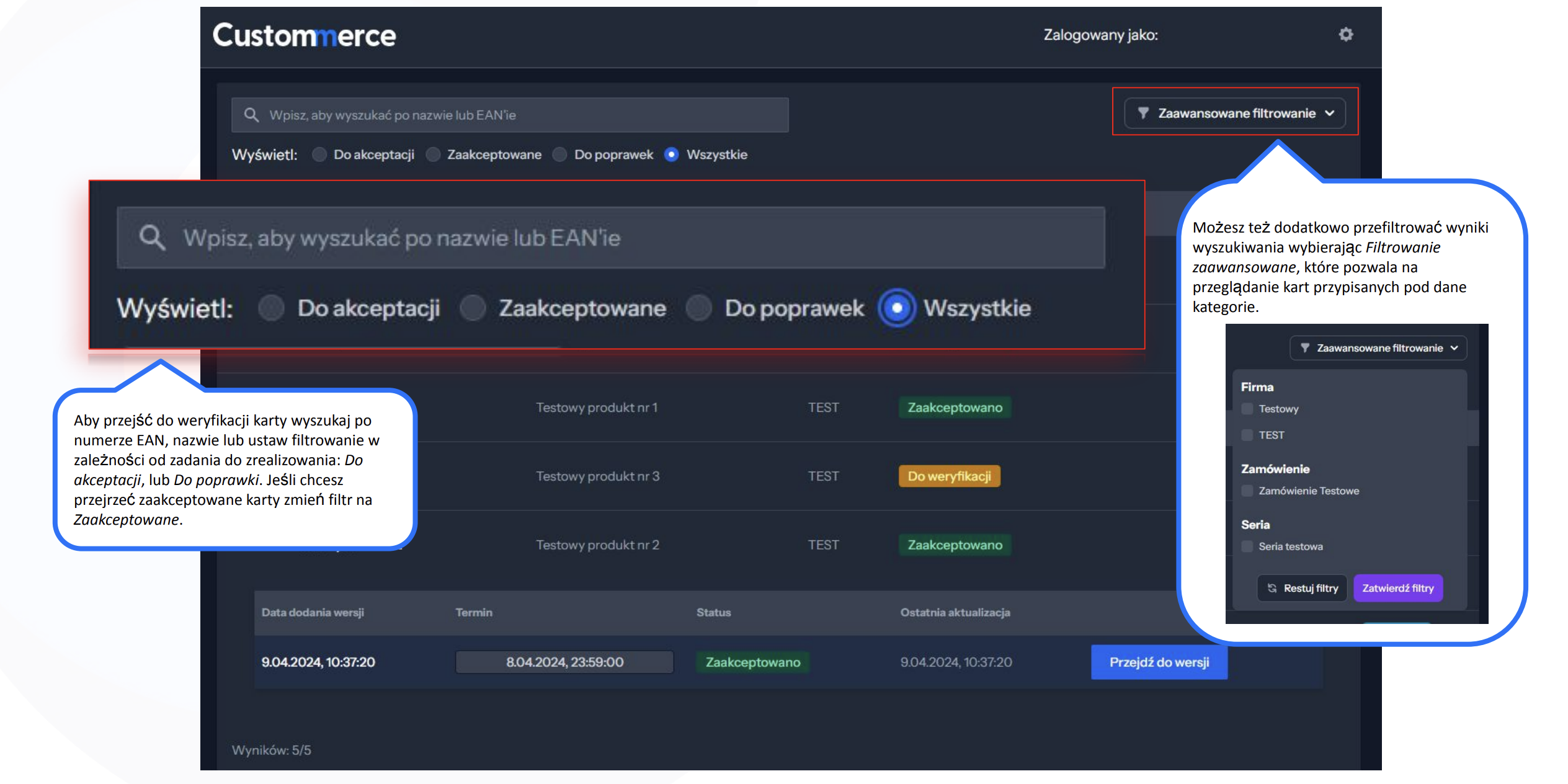 Card Comment App view